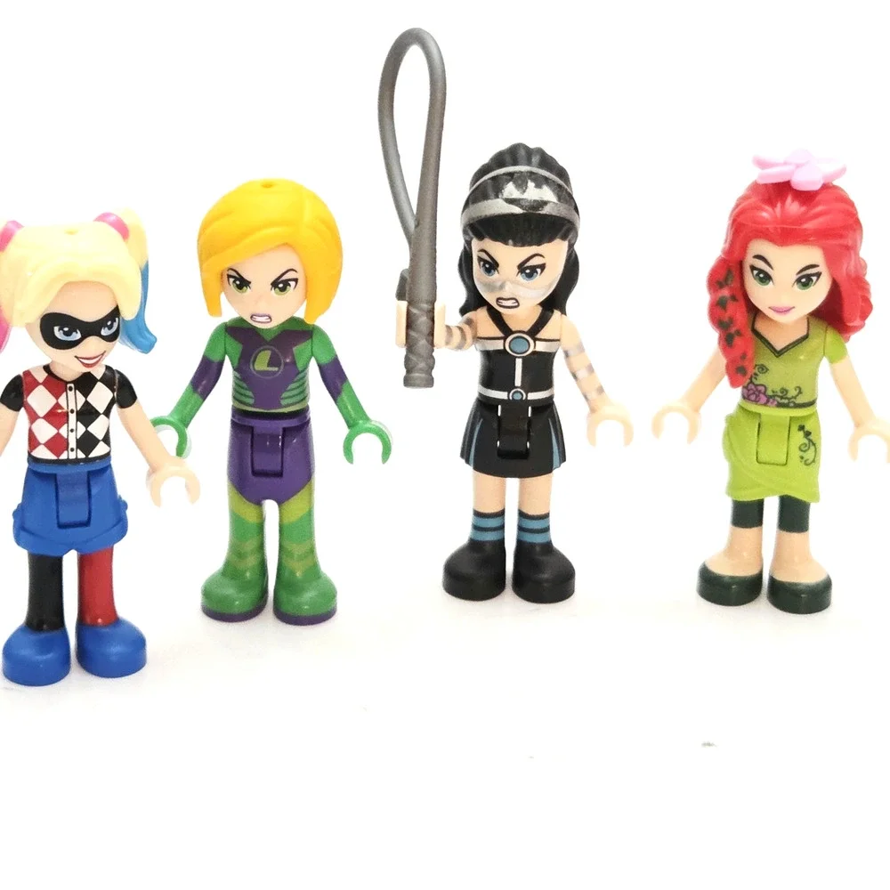 Lego DC Super Hero Girls Minifigure Lot Poison Ivy Lashina Lena Luthor Harley